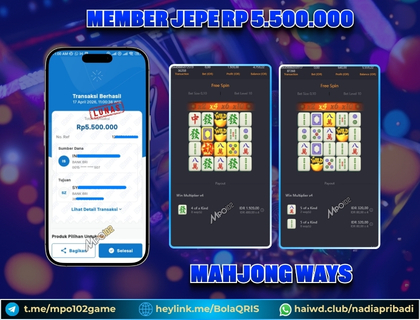 BUKTI KEMENANGAN MEMBER DARI MPO102 SLOT GAME