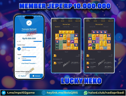 BUKTI KEMENANGAN MEMBER DARI MPO102 SLOT GAME