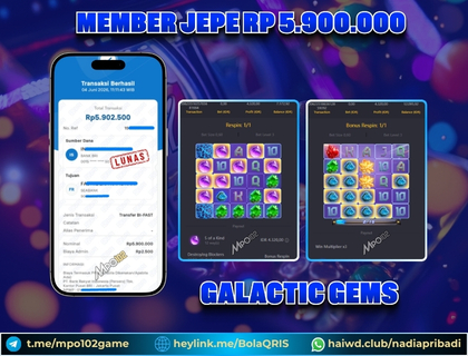 BUKTI KEMENANGAN MEMBER DARI MPO102 SLOT GAME