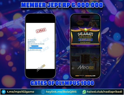 BUKTI KEMENANGAN MEMBER DARI MPO102 SLOT GAME