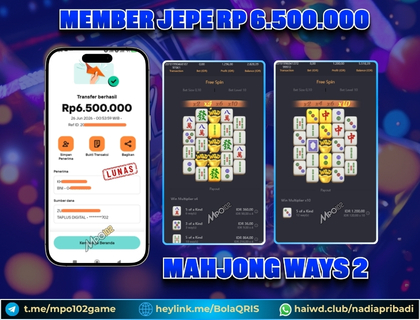 BUKTI KEMENANGAN MEMBER DARI MPO102 SLOT GAME