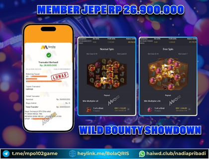 BUKTI KEMENANGAN MEMBER DARI MPO102 SLOT GAME