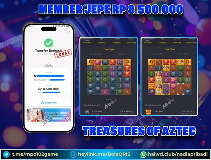 BUKTI KEMENANGAN MEMBER DARI MPO102 SLOT GAME