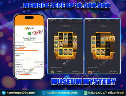 BUKTI KEMENANGAN MEMBER DARI MPO102 SLOT GAME