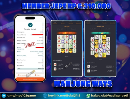 BUKTI KEMENANGAN MEMBER DARI MPO102 SLOT GAME