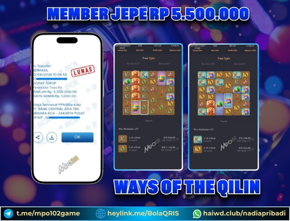 BUKTI KEMENANGAN MEMBER DARI MPO102 SLOT GAME