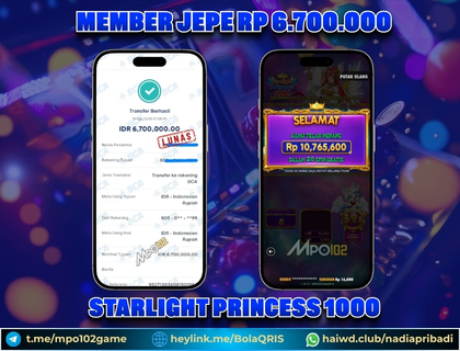 BUKTI KEMENANGAN MEMBER DARI MPO102 SLOT GAME