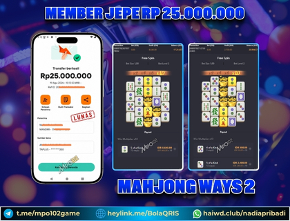 BUKTI KEMENANGAN MEMBER DARI MPO102 SLOT GAME