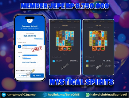 BUKTI KEMENANGAN MEMBER DARI MPO102 SLOT GAME