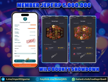 BUKTI KEMENANGAN MEMBER DARI MPO102 SLOT GAME