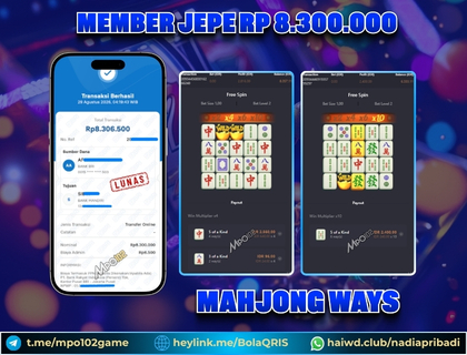BUKTI KEMENANGAN MEMBER DARI MPO102 SLOT GAME