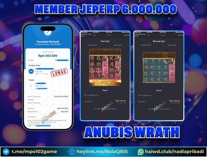 BUKTI KEMENANGAN MEMBER DARI MPO102 SLOT GAME