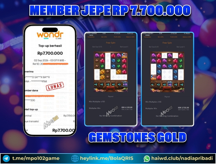 BUKTI KEMENANGAN MEMBER DARI MPO102 SLOT GAME