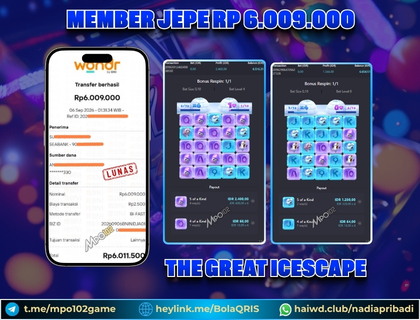 BUKTI KEMENANGAN MEMBER DARI MPO102 SLOT GAME