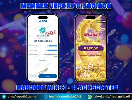 BUKTI KEMENANGAN MEMBER DARI MPO102 SLOT GAME