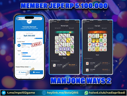 BUKTI KEMENANGAN MEMBER DARI MPO102 SLOT GAME