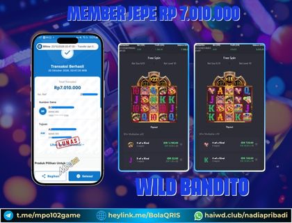BUKTI KEMENANGAN MEMBER DARI MPO102 SLOT GAME