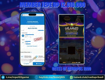 BUKTI KEMENANGAN MEMBER DARI MPO102 SLOT GAME